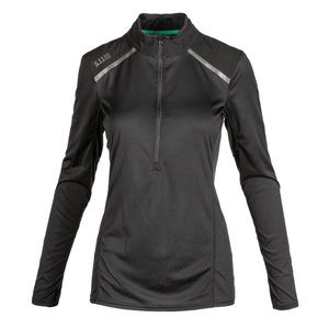 5.11 TACTICAL RECON® Valerie Half Zip - Black, Size Medium